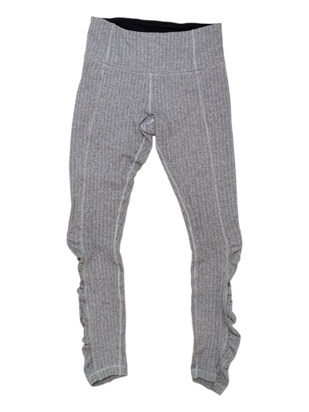 Lululemon Run Turn Around Tight Herringbone Gray Size 4